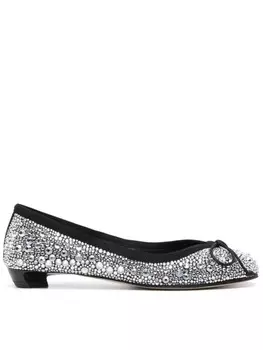 Alexander McQueen балетки Armadillo, черный