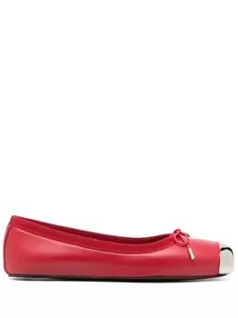 Alexander McQueen балетки с бантом, красный