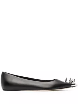 Alexander McQueen балетки с заклепками, черный