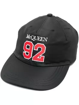 Alexander McQueen бейсболка с логотипом, черный