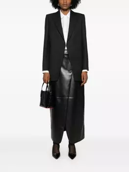 Alexander McQueen блейзер в тонкую полоску, серый