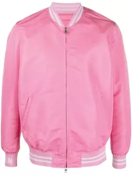 Alexander McQueen бомбер с логотипом, розовый