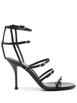 Alexander McQueen босоножки с ремешками, черный