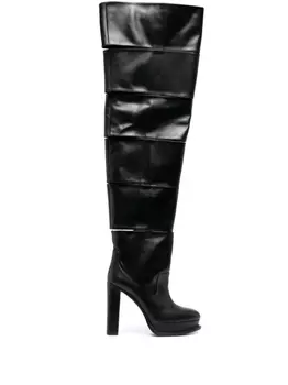 Alexander McQueen ботфорты Slash, черный