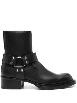 Alexander McQueen ботильоны из кубинской кожи, черный