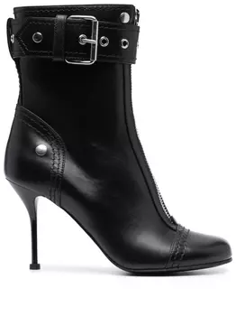 Alexander McQueen ботильоны на шпильке, черный