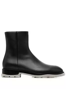 Alexander McQueen ботинки на молнии, черный
