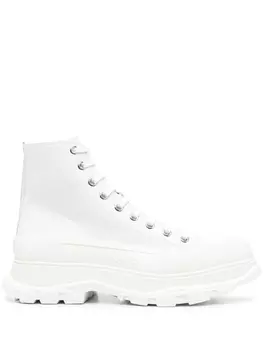 Alexander McQueen ботинки на шнуровке, белый