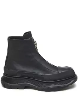 Alexander McQueen ботинки Tread Slick на молнии, черный