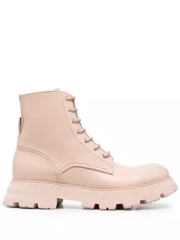 Alexander McQueen ботинки Wander на шнуровке, розовый