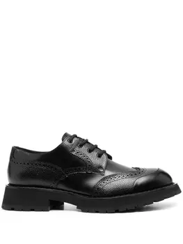 Alexander McQueen броги на шнуровке, черный