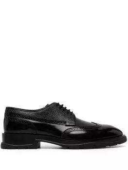 Alexander McQueen броги на шнуровке, черный