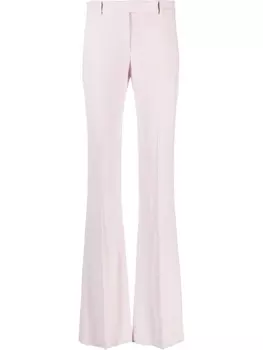 Alexander McQueen брюки bootcut строгого кроя, розовый