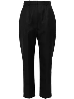Alexander McQueen брюки в тонкую полоску, серый