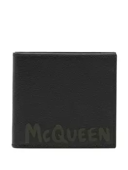 Alexander McQueen бумажник Graffiti, черный