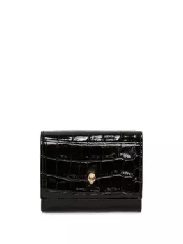 Alexander McQueen бумажник с подвеской Skull, черный