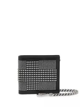Alexander McQueen бумажник с заклепками, черный