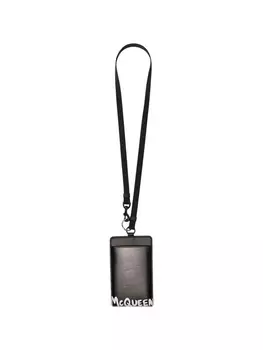 Alexander McQueen чехол для смартфона с логотипом, черный