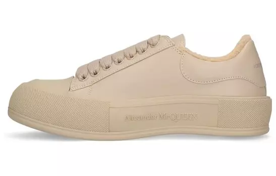 Alexander McQueen Deck Lifestyle Shoes Women's Low-top Beige