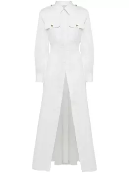 Alexander McQueen длинная рубашка, белый
