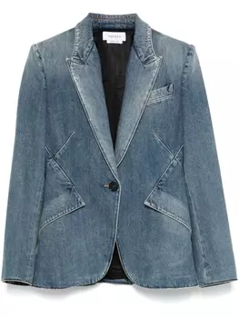 Alexander McQueen джинсовый пиджак, синий