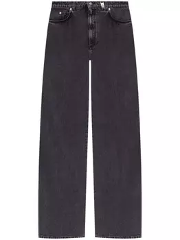 Alexander McQueen джинсы с широкими штанинами, серый