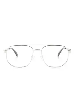 Alexander McQueen Eyewear очки-пилоты, серебряный