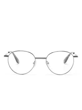 Alexander McQueen Eyewear очки в круглой оправе, серебряный