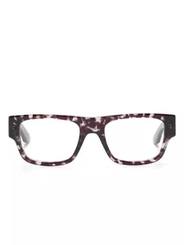 Alexander McQueen Eyewear очки в оправе черепаховой расцветки, черный