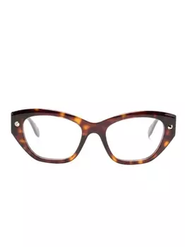 Alexander McQueen Eyewear очки в оправе 'кошачий глаз', коричневый