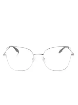 Alexander McQueen Eyewear очки в оправе 'кошачий глаз', серебристый