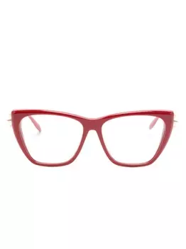 Alexander McQueen Eyewear очки в оправе 'кошачий глаз', красный
