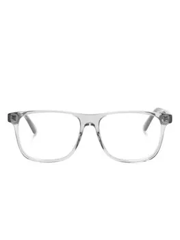 Alexander McQueen Eyewear очки в прозрачной квадратной оправе, серый