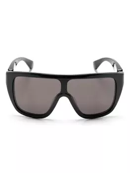 Alexander McQueen Eyewear солнцезащитные очки-маска, черный