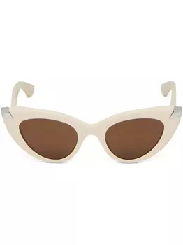 Alexander McQueen Eyewear солнцезащитные очки Punk Rivet, нейтральный цвет