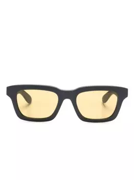Alexander McQueen Eyewear солнцезащитные очки в квадратной оправе, серый