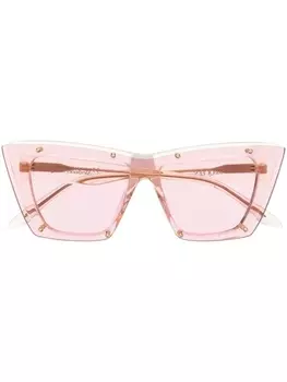 Alexander McQueen Eyewear солнцезащитные очки в оправе 'кошачий глаз', розовый