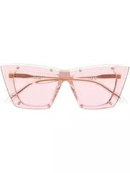 Alexander McQueen Eyewear солнцезащитные очки в оправе 'кошачий глаз', розовый