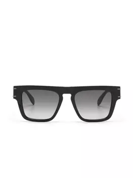 Alexander McQueen Eyewear солнцезащитные очки в прямоугольной оправе, черный