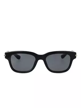 Alexander McQueen Eyewear square-frame солнцезащитные очки, черный
