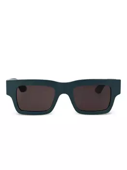 Alexander McQueen Eyewear square-frame солнцезащитные очки, зеленый