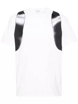 Alexander McQueen футболка с фотопринтом, белый