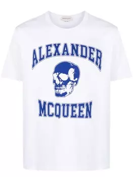 Alexander McQueen футболка с логотипом, белый