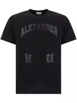 Alexander McQueen футболка с логотипом, черный