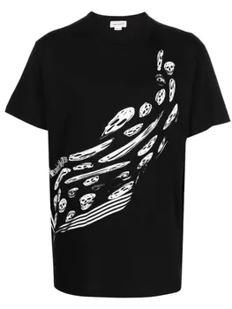 Alexander McQueen футболка с принтом, черный