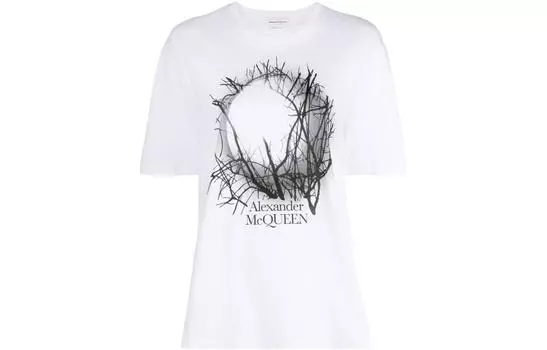 Alexander McQueen Футболка женская белые
