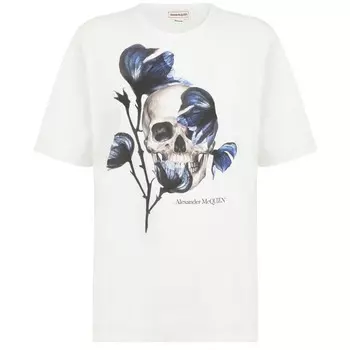 Alexander McQueen Футболка женская белые