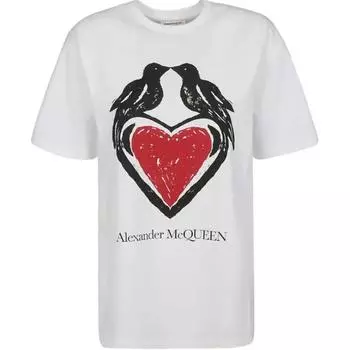 Alexander McQueen Футболка женская белые