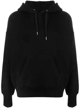 Alexander McQueen худи с вышитым логотипом, черный