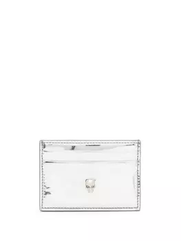 Alexander McQueen картхолдер с декором Skull, серебристый